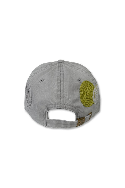 SPIRAL EMBROIDERY CAP -GRAY-