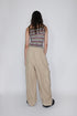 【RESTOCK】LINEN WIDE CARGO PANTS -SAND-