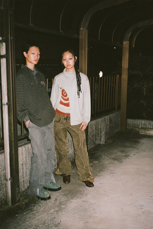 WASHED STRIPED POLO SHIRT