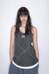 EXPOSED SEAMS TANK TOP -CHARCOAL- *Last1