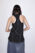 EXPOSED SEAMS TANK TOP -BLACK- *Last1