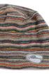 MULTI STRIPE BEANIE -ORANGE × BROWN-
