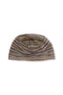 MULTI STRIPE BEANIE -ORANGE × BROWN-