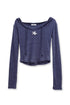 【PRE-ORDER】SPIRAL STAR TIGHT HOODIE -NAVY-