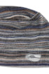 MULTI STRIPE BEANIE -BLUE × BROWN-