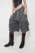 【RESTOCK】WASHED CARGO HALF PANTS -CHARCOAL-