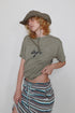 ECO FABRIC CIRCLE LOGO TEE -KHAKI-