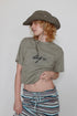 ECO FABRIC CIRCLE LOGO TEE -KHAKI-
