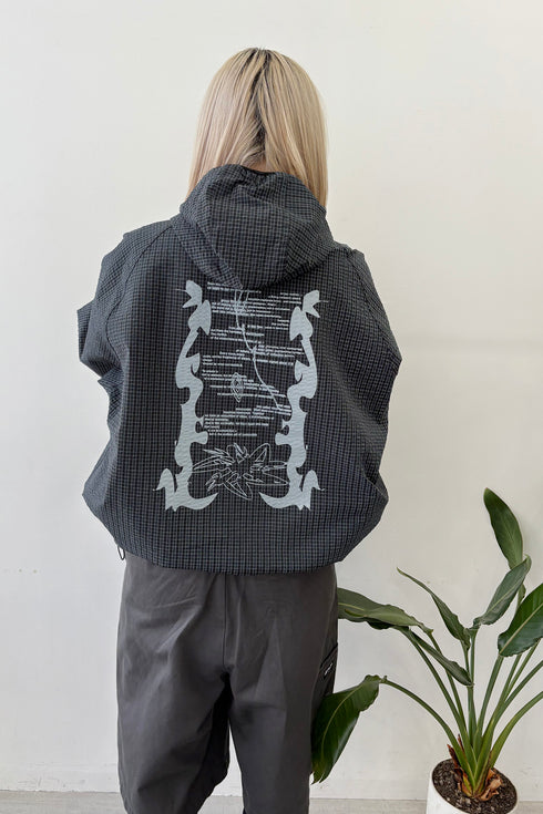 CIRCULATION WINDBREAKER -GREENISH NAVY-