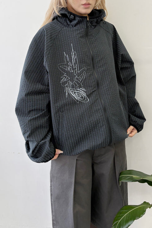 CIRCULATION WINDBREAKER -GREENISH NAVY-