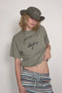 ECO FABRIC CIRCLE LOGO TEE -KHAKI-
