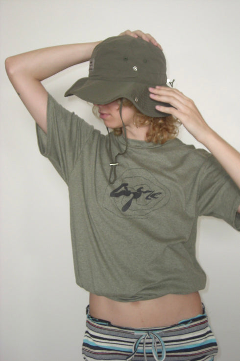 DRAW CODE SAFARI BUCKET HAT -KHAKI-