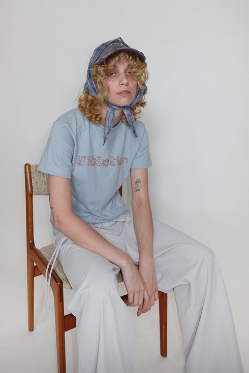 【RESTOCK】SHEER CHECK SCARF -BLUE-