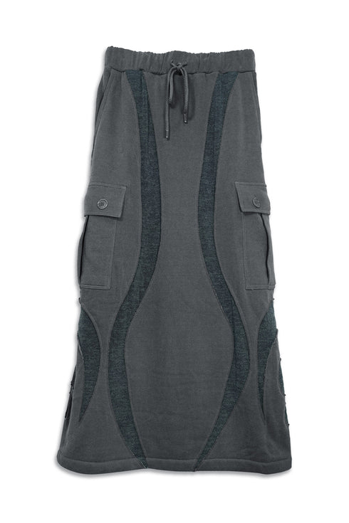 UNALOME LONG SKIRT -CHARCOAL-