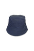 VEGAN LEATHER BUCKET HAT -NAVY- *Last1