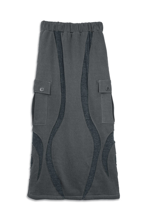 UNALOME LONG SKIRT -CHARCOAL-