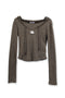 【PRE-ORDER】SPIRAL STAR TIGHT HOODIE -BROWN-