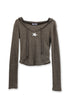 【PRE-ORDER】SPIRAL STAR TIGHT HOODIE -BROWN-