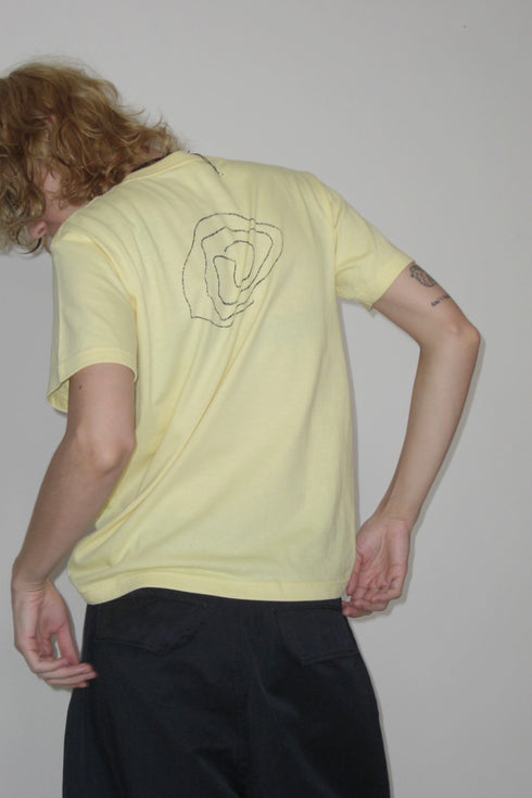 VIBRATION CIRCLE TEE -LEMON YELLOW-