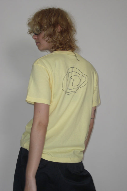 VIBRATION CIRCLE TEE -LEMON YELLOW-