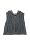 UNALOME SLEEVELESS HOODIE -CHARCOAL-