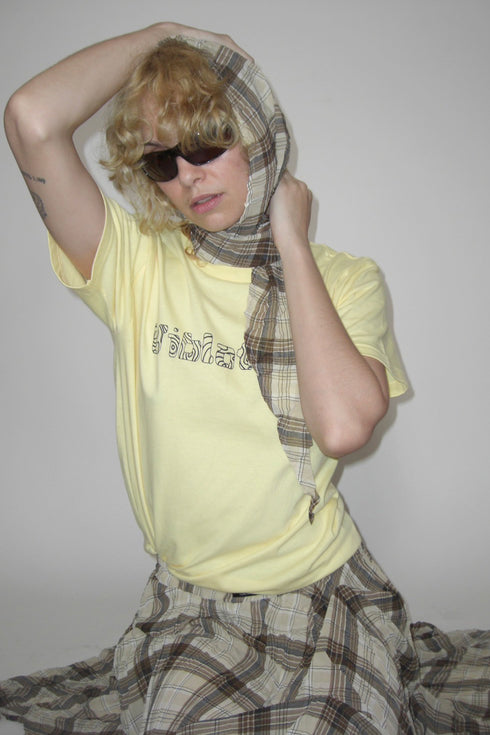 VIBRATION CIRCLE TEE -LEMON YELLOW-