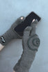 SPIRAL FLUFFY GLOVES -CHARCOAL- *Last1