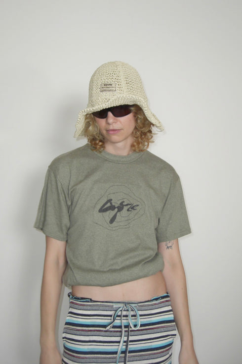 SUMMER STRAW TULIP HAT -SAND-