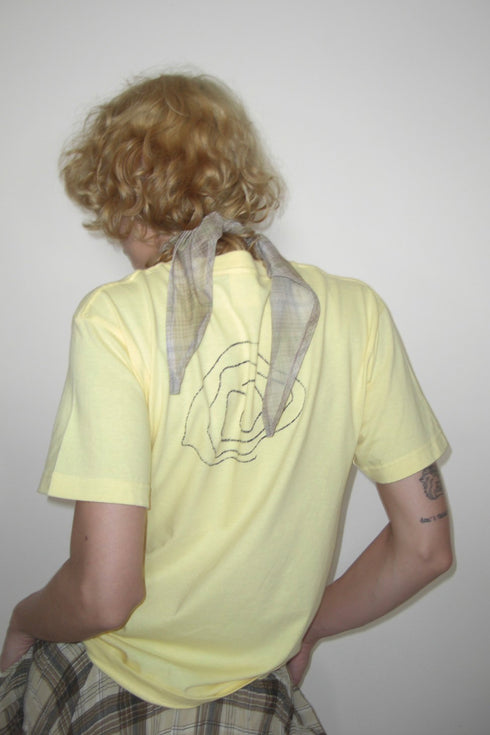 VIBRATION CIRCLE TEE -LEMON YELLOW-