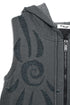 UNALOME SLEEVELESS HOODIE -CHARCOAL-