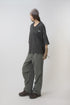 FADED STACK TUCK PANTS -KHAKI-