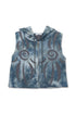 UNALOME SLEEVELESS HOODIE -TIE-DYE BLUE-
