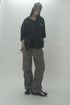 FADED STACK TUCK PANTS -KHAKI-