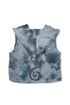 UNALOME SLEEVELESS HOODIE -TIE-DYE BLUE-