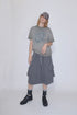 PAINTED SPIRAL WASHED TEE -CHARCOAL- *Last1