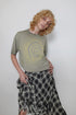 PAINTED SPIRAL WASHED TEE -KHAKI- *Last1