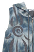 UNALOME SLEEVELESS HOODIE -TIE-DYE BLUE-