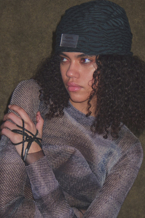 【RESTOCK】Scent × Cycle MESH MAXI DRESS -SILVER DENIM- *Last1