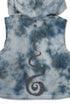 UNALOME SLEEVELESS HOODIE -TIE-DYE BLUE-