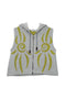 UNALOME SLEEVELESS HOODIE -GRAY×GREEN-
