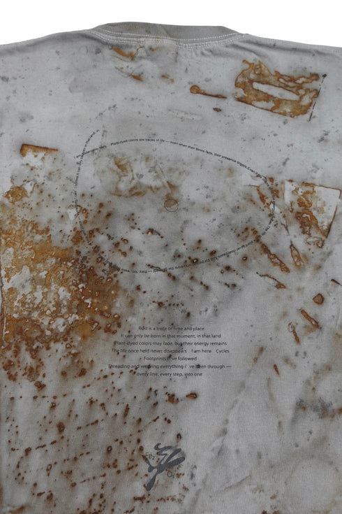 MISAKI USHIOZU × Cycle IRON RUST-DYEING TEE