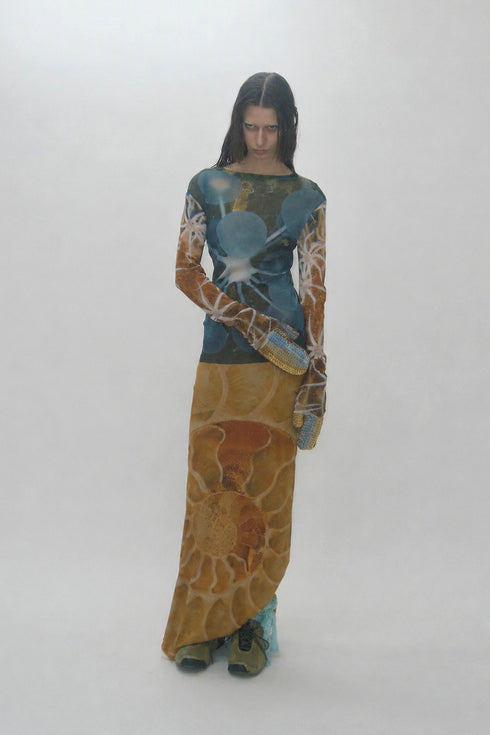 SECOND SKIN TOPS "Gekko Radiolaria"