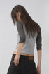 FEUERGOD × Cycle STAR RAGLAN TEE -CHARCOAL×ASH BLUE-