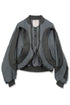 CIRCLE RIB WASHED MA-1 -WARM CHARCOAL-