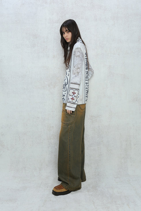 INDIA PHOTO TURTLE NECK TOPS -GOA TEMPLE- *Last1