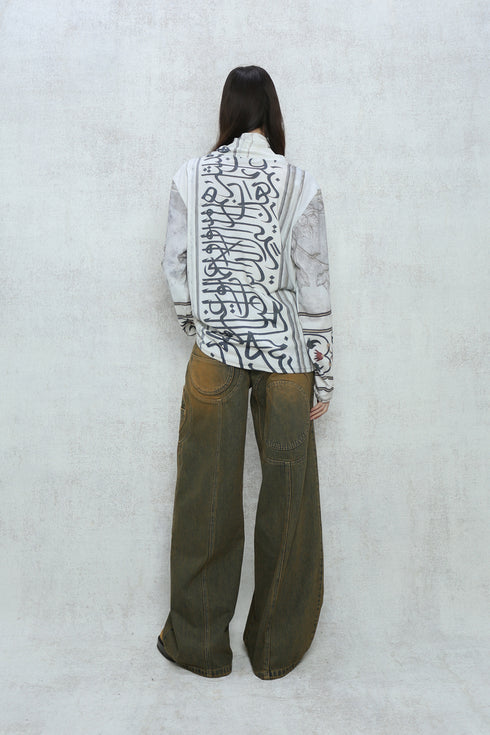 INDIA PHOTO TURTLE NECK TOPS -GOA TEMPLE- *Last1