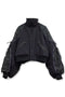 【PRE-ORDER】METAMORPHOSIS ECO FABRIC BOMBER JACKET -BLACK (BAMBOO CHARCOAL)-