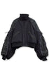 【PRE-ORDER】METAMORPHOSIS ECO FABRIC BOMBER JACKET -BLACK (BAMBOO CHARCOAL)-