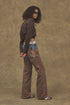 WESTERN COWBOY SHIRT -BROWN-