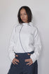 WAFFLE HOODED TOP -WHITE-
